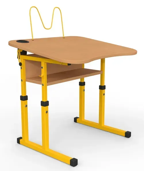 Стіл учнівський №4-7 з регулюванням куту нахилу стільниці 700х585 МФ Вересень